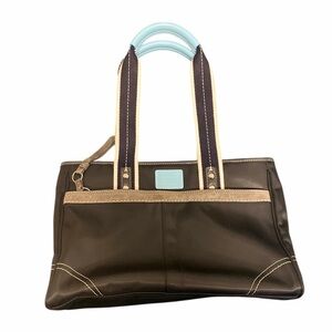 Stylish Coach Black and Gray Women's Bag